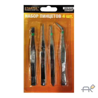 Набор пинцетов 4пр. STARTUL STANDART (ST9110-04)